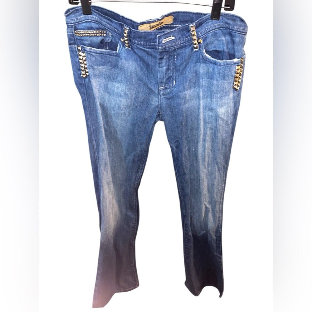 Embellished Blue Boyfriend Jeans